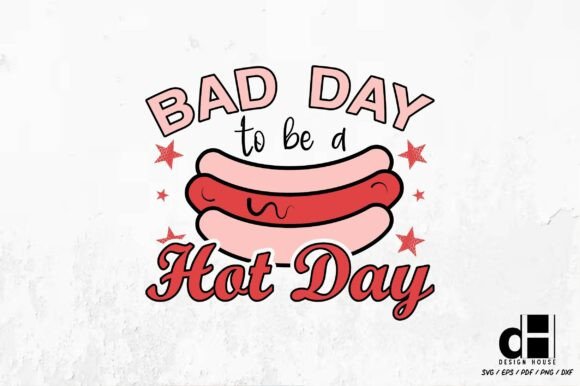 4th of July Hot Dog SVG PNG