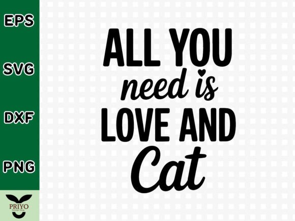 All You Need is Love and Cat SVG