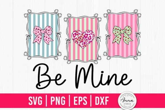 Be Mine Valentine Coquette Bow SVG
