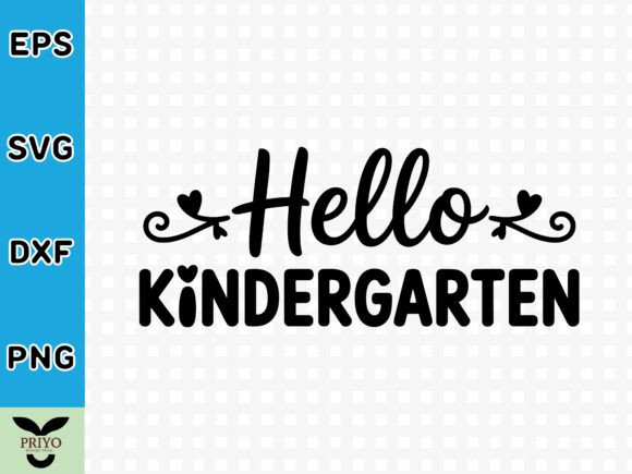 Hello Kindergarten SVG