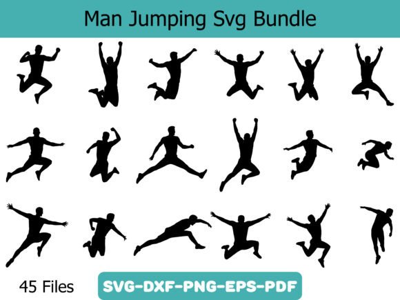 Man Jumping SVG Bundle
