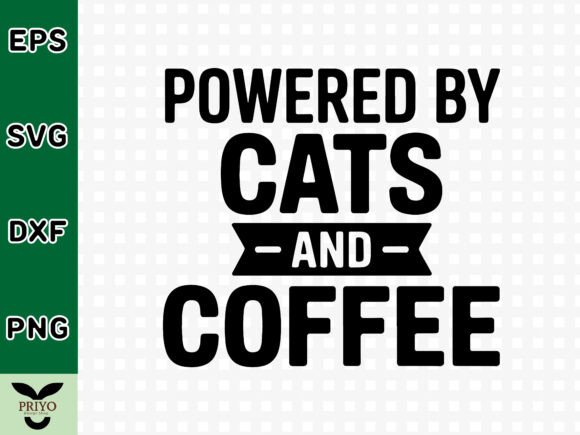 Powered by Cats and Coffee SVG